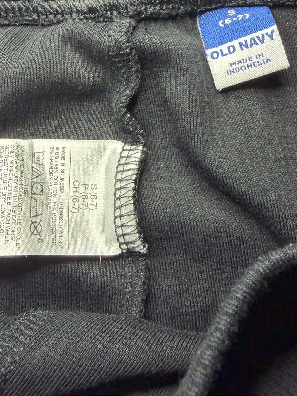 Old Navy Black Ribbed Flare Leggings for Kids